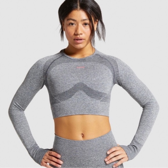 Flex mark grey with pink Gymshark 3 piece set  size small - Picture 5 of 6